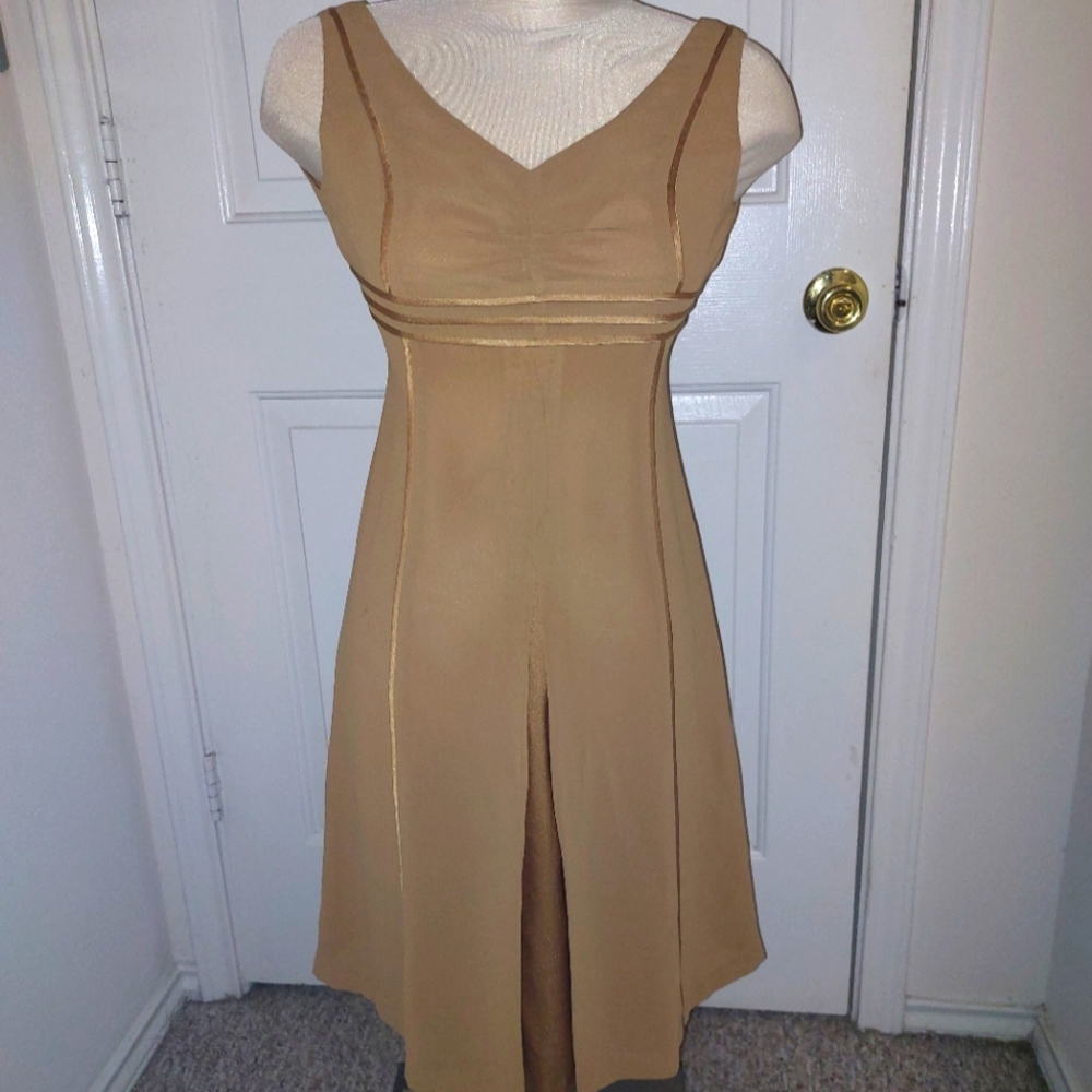 Nwt casual corner annex size 0 petite tan dress